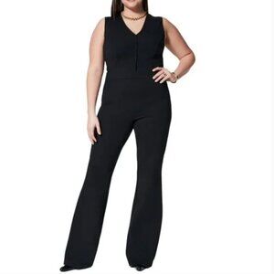 SPANX | The Perfect Sleeveless V-Neck Flared Leg Jumpsuit - Size XL (EUR 46-48)